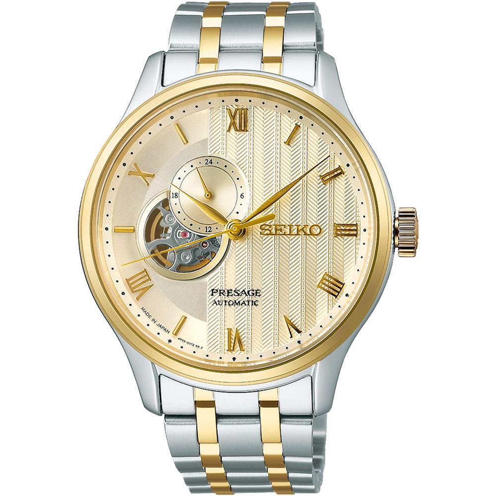 (聊聊甜甜價)  SEIKO 精工 Presage 日式庭園開芯機械錶 男錶 手錶-41mm_SSA464J1/4R39-00W0K