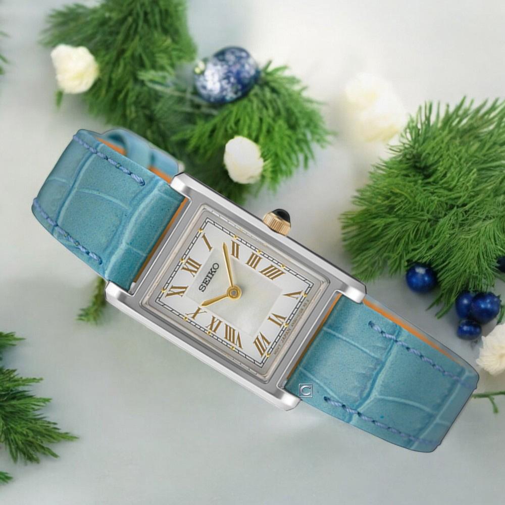 (聊聊甜甜價)  SEIKO 精工 CS 羅馬刻度 長方形 女錶 手錶 指針錶_4N30-00H0B.SWR101P1