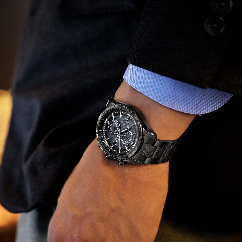 (聊聊甜甜價)  CITIZEN 星辰 HAKUTO-R 黯黑宇宙 鈦金屬電波錶 男錶 手錶-42mm AT8287-62E