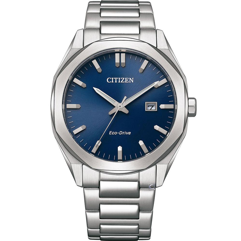 (聊聊甜甜價)  CITIZEN 星辰錶 光動能 八角形 日期 夜光 男錶 手錶-BM7600-81L