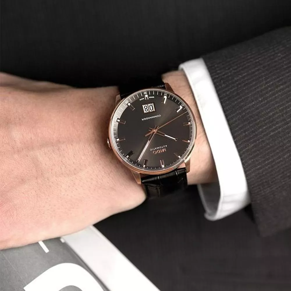 (聊聊甜甜價)  MIDO 美度 Commander 系列 Big Date機械錶 男錶 手錶-M0216263605100