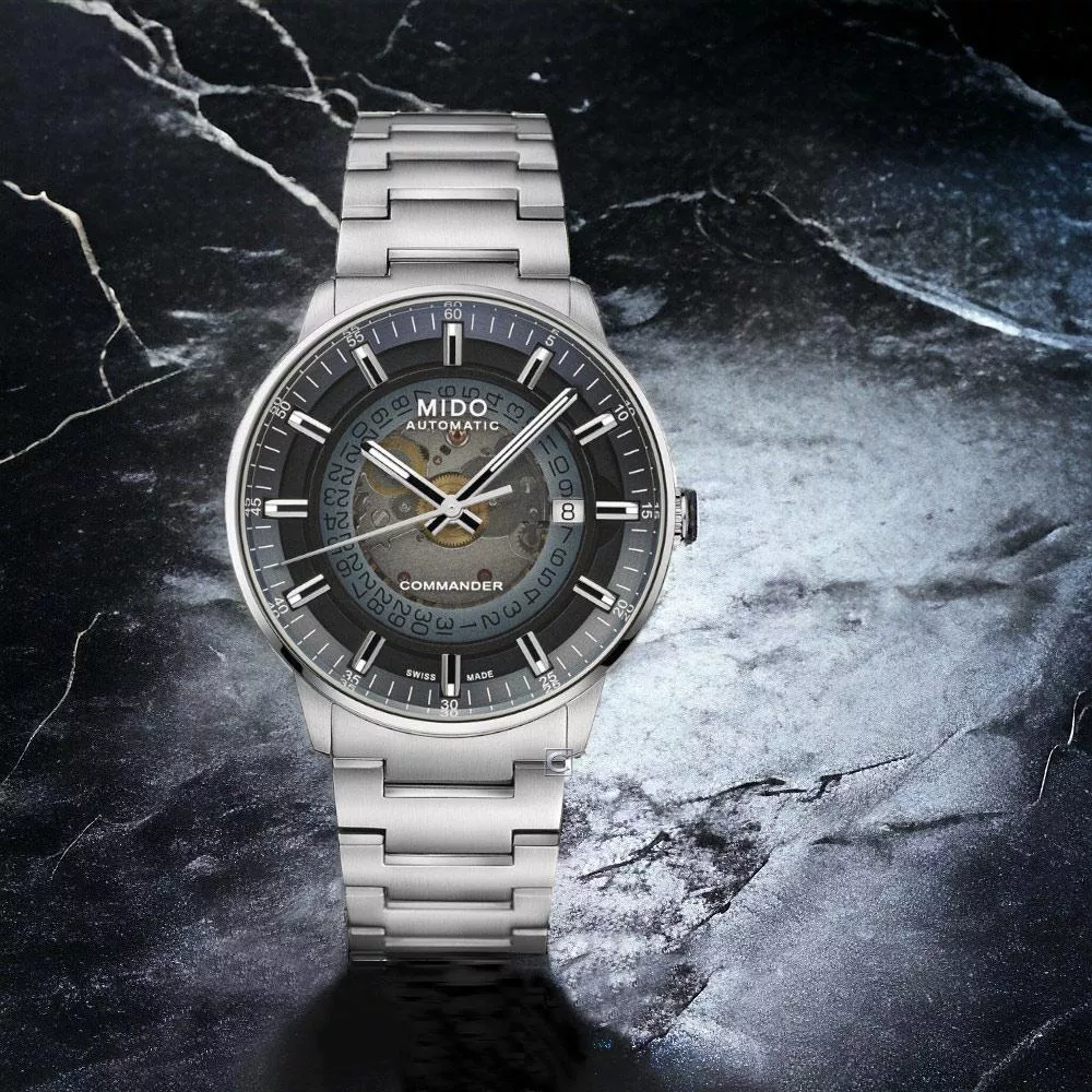 (聊聊甜甜價)  MIDO 美度錶 Commander Gradient 指揮官系列 單寧漸層機械錶 男錶-M0214071141101