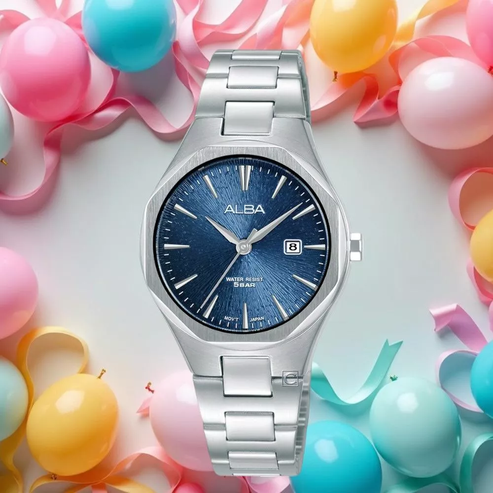 (聊聊甜甜價)  ALBA 雅柏錶 PAIR 經典簡約設計 指針錶 女錶-30mm藍 VJ22-X431B.AH7DN9X1