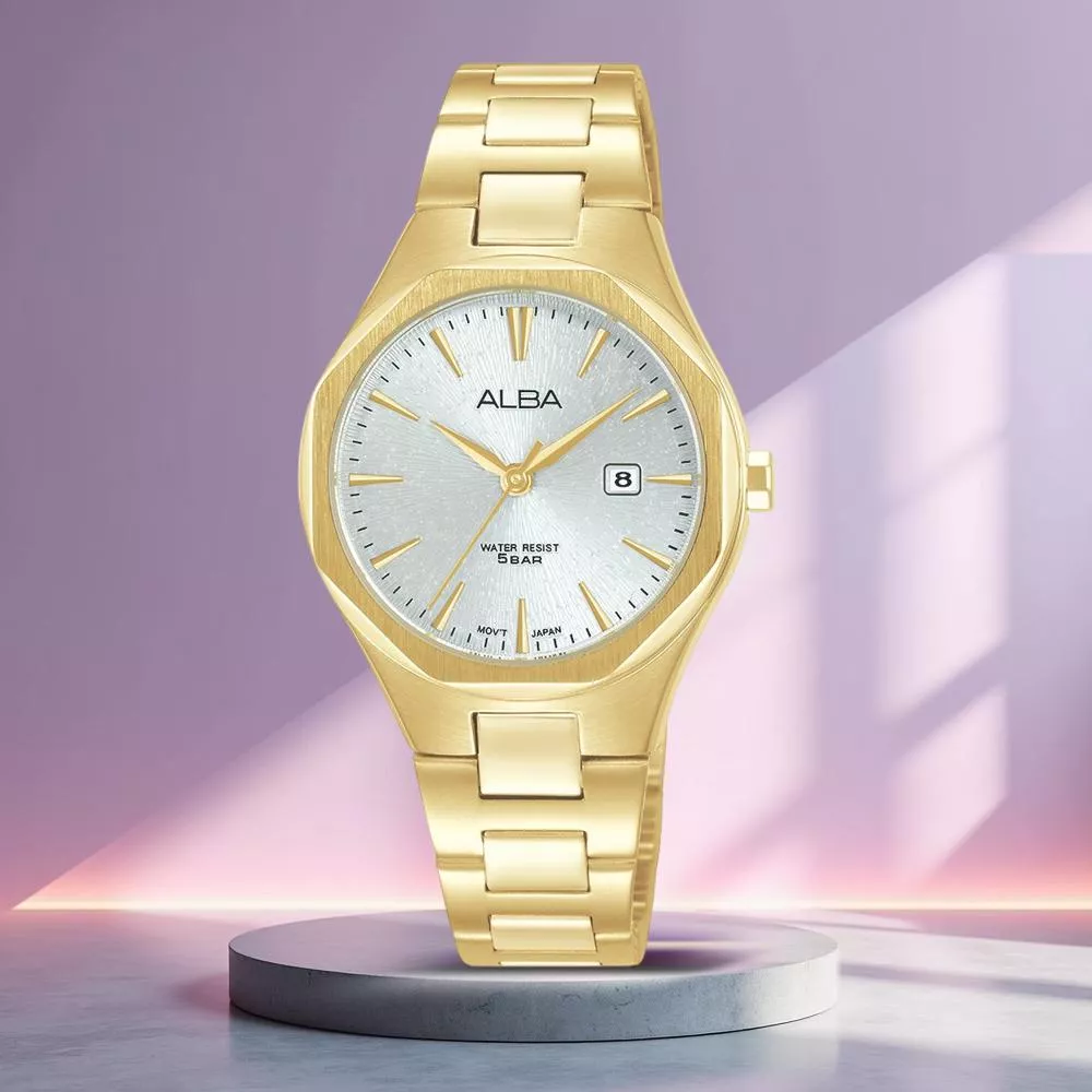 (聊聊甜甜價) ALBA 雅柏錶PAIR 金耀時光簡約 指針錶 女錶-30mm金色 VJ22-X431G.AH7DN2X1