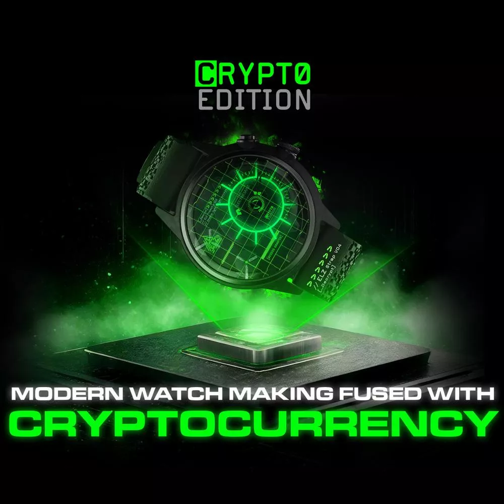 THE ELECTRICIANZ 發電機 THE CRYPTO EDITION 手錶 男錶-45mm綠光 ZZ-C1C/02-CRD