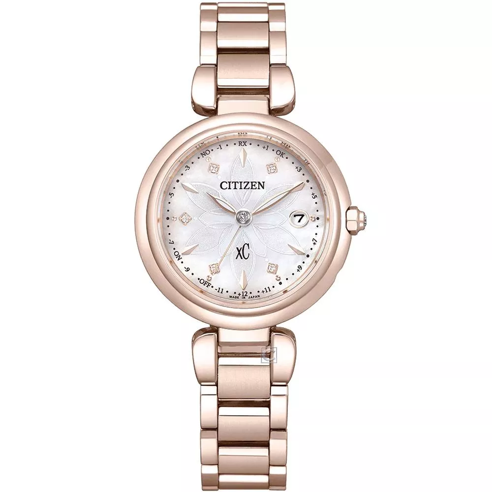 (聊聊甜甜價)  CITIZEN 星辰錶 xC系列  鈦金屬  mizu 水耀光限量款腕錶 電波錶 女錶-ES9467-71Y
