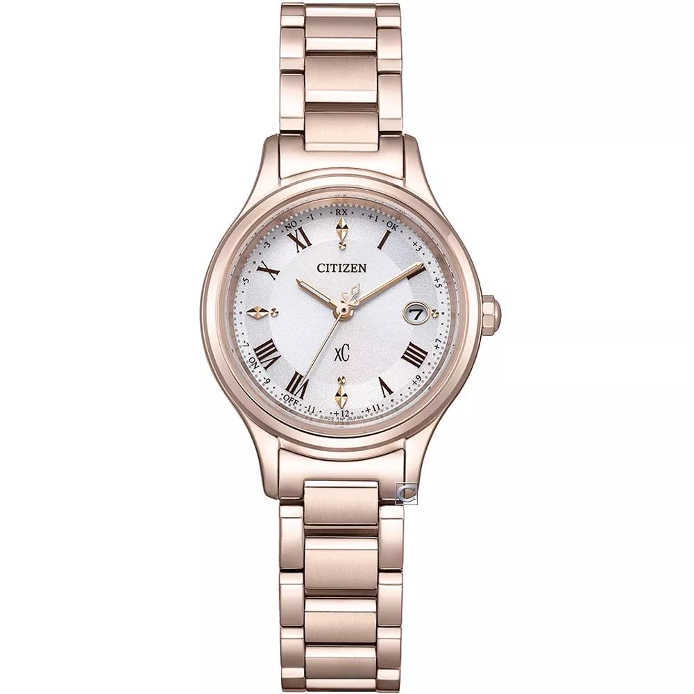 (聊聊甜甜價) CITIZEN 星辰錶 xC 光動能 櫻花粉紅 鈦金屬 時尚女錶-ES9497-96A/錶徑約27mm