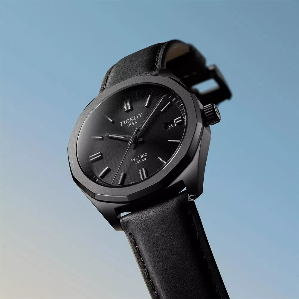 TISSOT 天梭錶 PRC 100系列 Solar太陽能腕錶 男錶 手錶-T1514223605100/39mm 黑色