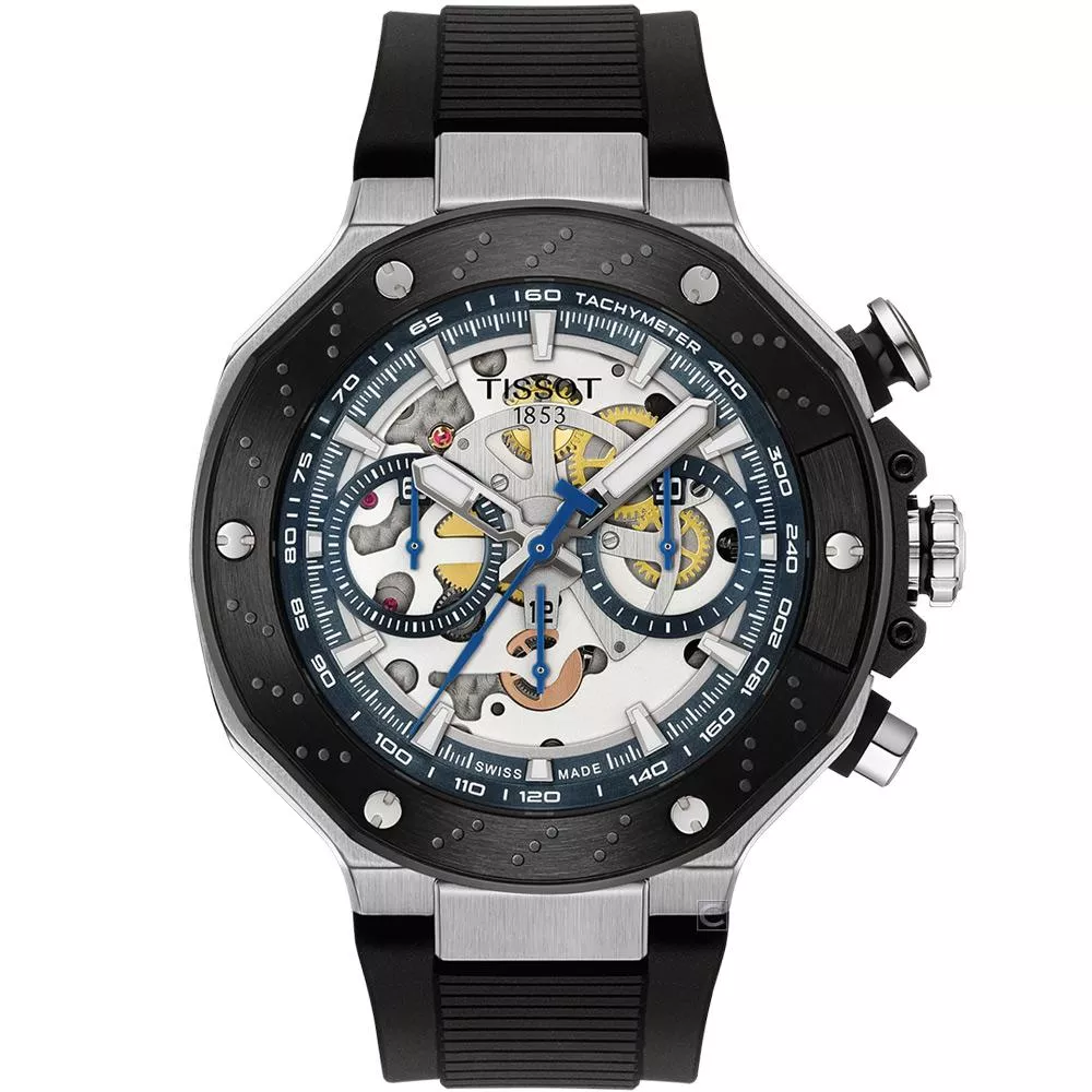 TISSOT 天梭錶  T-Race MotoGP 三眼計時機械錶 男錶 手錶-T1414622704100
