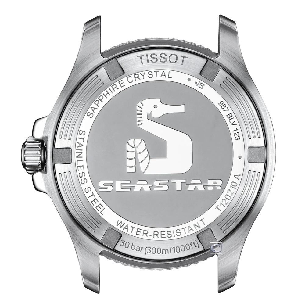 TISSOT 天梭錶 官方授權 Seastar 1000 海星300米潛水錶 女錶 中性錶-T1202102205101