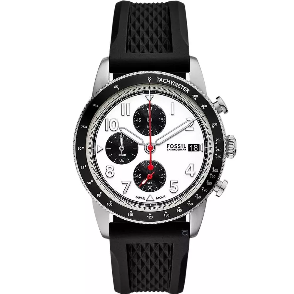 (聊聊甜甜價)  FOSSIL  Sport Tourer 計時碼表 時尚男錶 手錶 黑色-FS6087