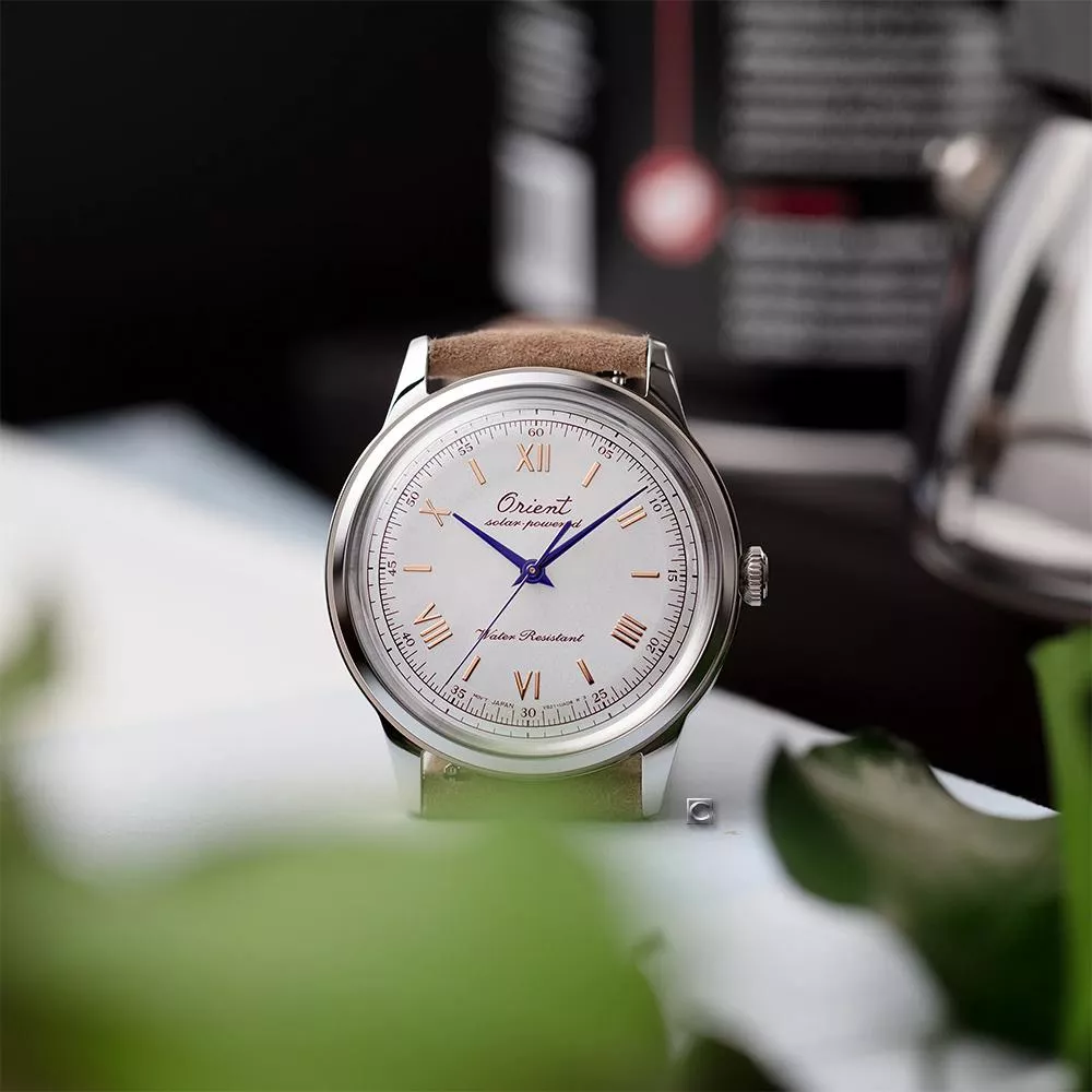 (聊聊甜甜價) ORIENT 東方錶 75週年復古三針太陽能腕錶 男錶 女錶-38.4mm RA-WK0006S