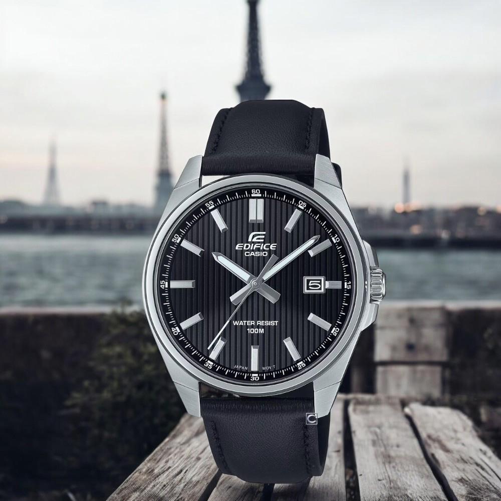 (聊聊甜甜價)  CASIO 卡西歐 EDIFICE 商務大三針時尚男錶 手錶-EFV-150L-1A/40mm