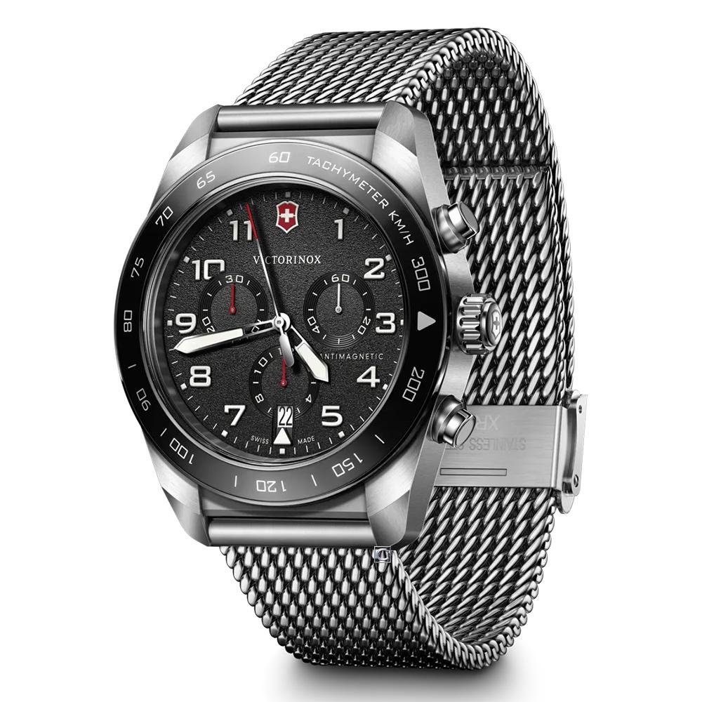 (聊聊甜甜價) Victorinox 瑞士維氏錶 Swiss Army 計時碼錶時尚腕錶 男錶 手錶-VISA-242048