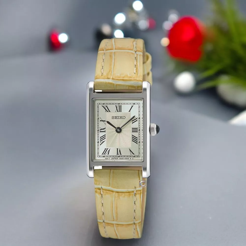(聊聊甜甜價)  SEIKO 精工錶 CS 羅馬刻度 長方形 女錶 手錶 指針錶-SWR095P1/4N30-00H0J