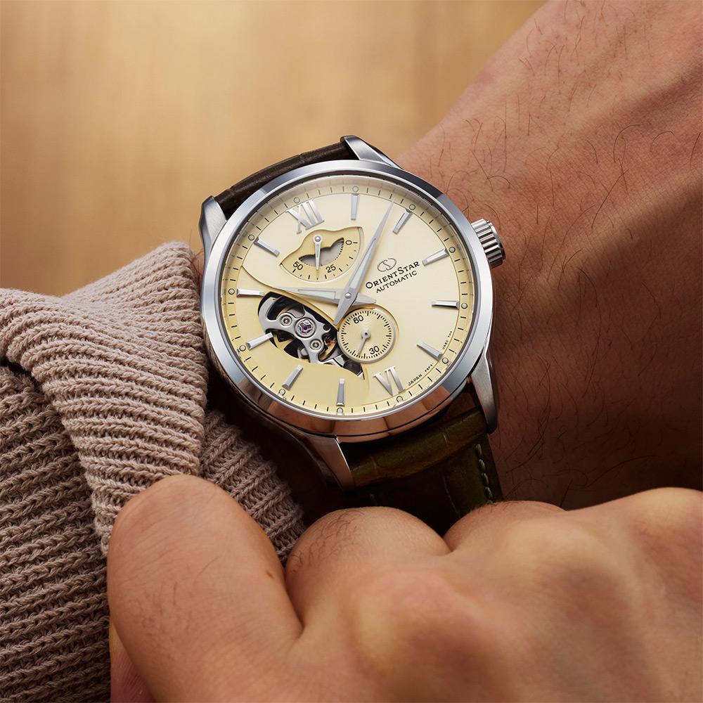 (聊聊甜甜價)  ORIENT STAR  東方之星 Layered Skeleton 鏤空機械錶 男錶 女錶 手錶-41mm RE-AV0B10G