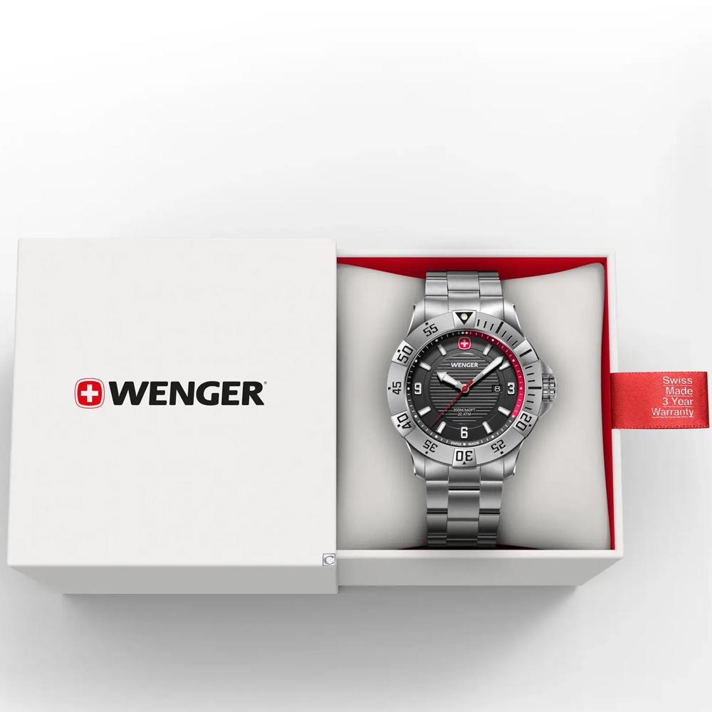 WENGER  瑞士 威戈錶 Seaforce 海神 200米防水潛水錶 男錶 手錶-01.0641.139