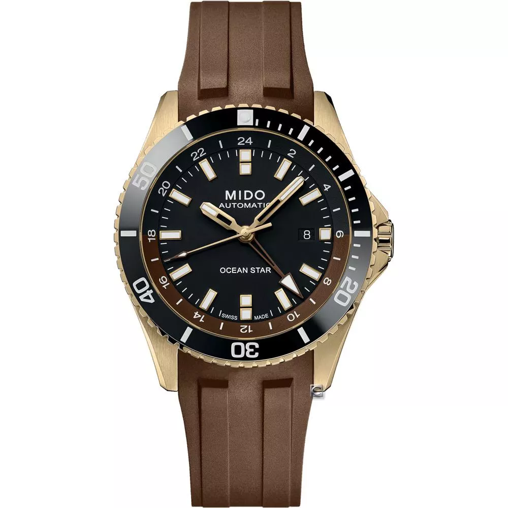 (聊聊甜甜價) MIDO 美度 Ocean Star 海洋之星 GMT雙時區 200米潛水機械錶-44mm M0266293729100