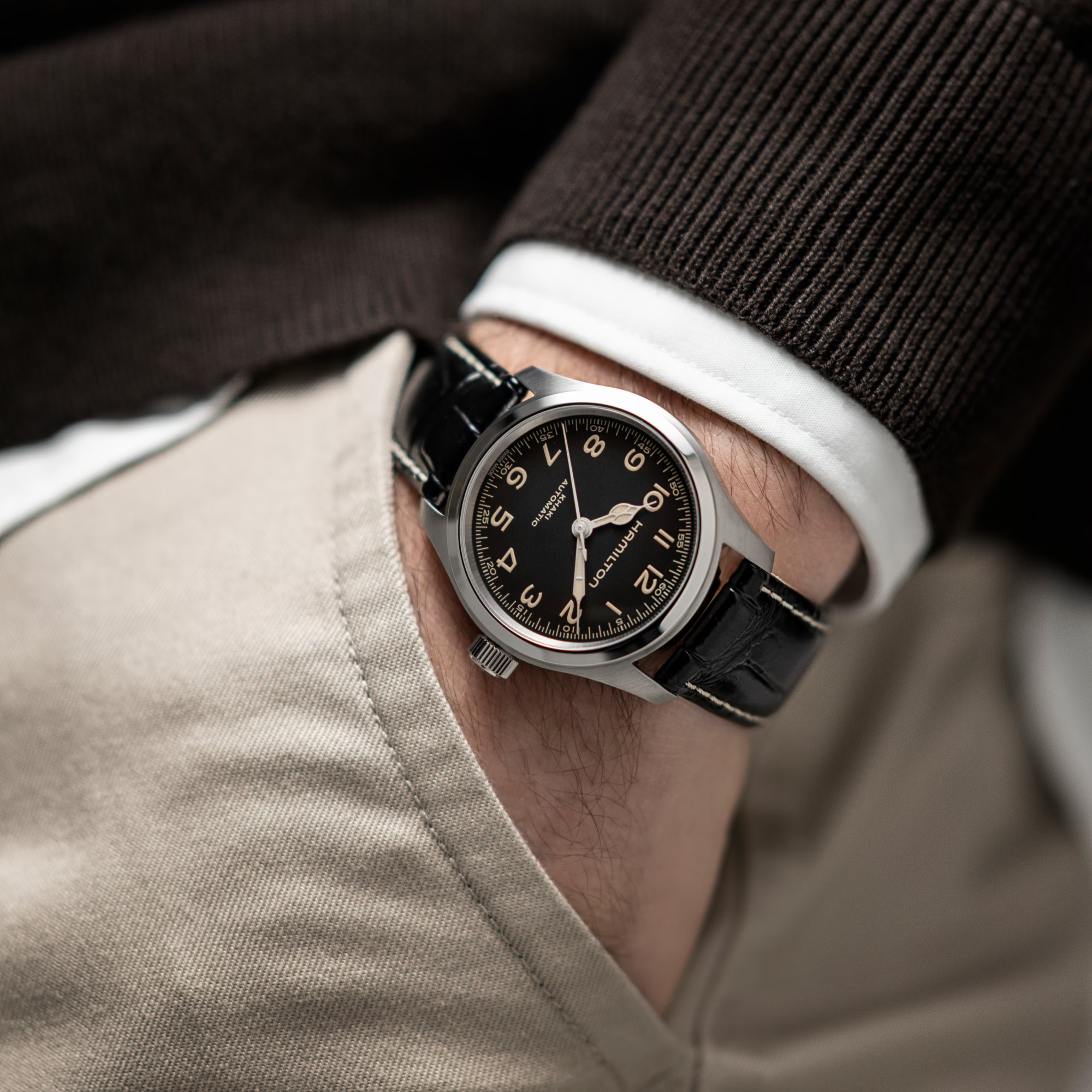 Hamilton 漢米爾頓  卡其野戰系列 Murph 38mm/H70405730