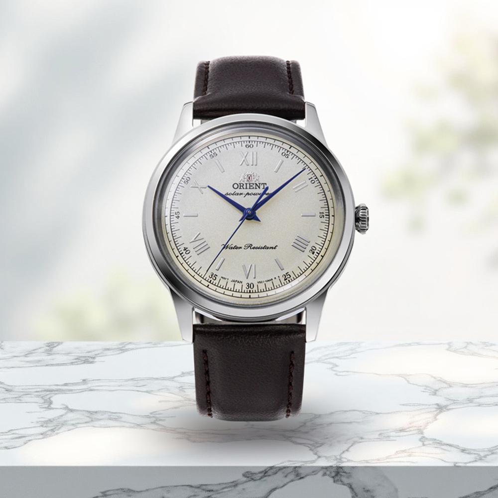 (聊聊甜甜價)  ORIENT 東方錶 復古三針太陽能腕錶 男錶 女錶-38.4mm RA-WK0003G