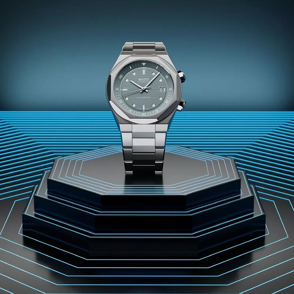 MIDO 美度錶  Multifort 8 Two Crowns 機械腕錶 男錶 手錶-40mm灰 M0475071108100