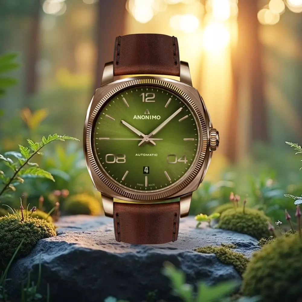 (聊聊甜甜價)  ANONIMO 吾名錶 EPURATO 經典青銅錶殼 機械錶 男錶 手錶-AM-4000.04.466.F66-咖啡皮