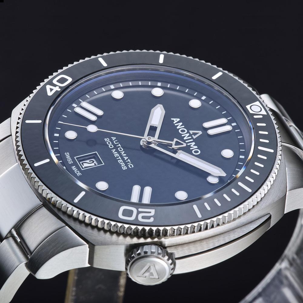 (聊聊甜甜價)  ANONIMO 吾名錶  NAUTILO Classic 皇家海軍機械錶 男錶 手錶-AM-5009.09.102.M01-暗夜黑