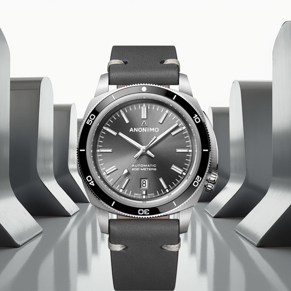(聊聊甜甜價) ANONIMO 吾名錶  NAUTILO Classic 皇家海軍機械錶 男錶 手錶-AM-5019.09.101.I01極致灰
