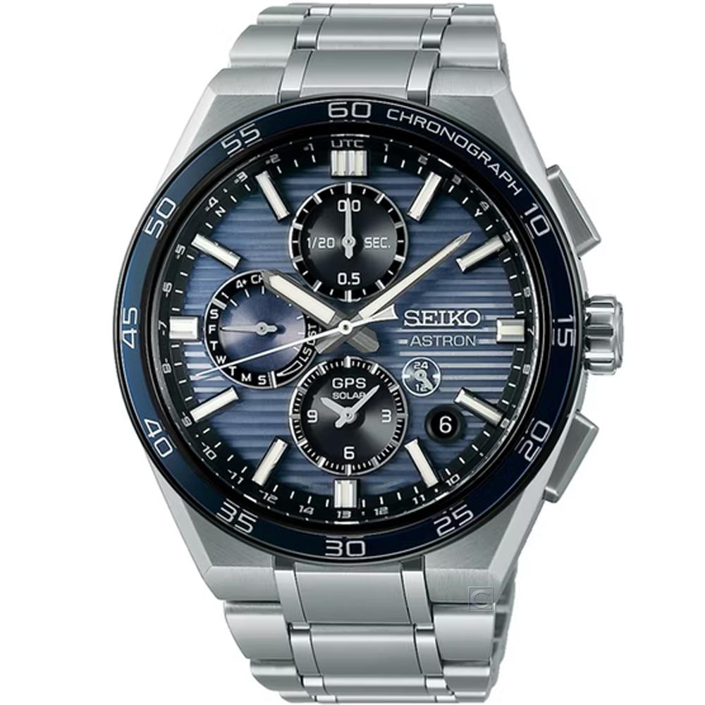 SEIKO精工錶 Astron 太陽能 GPS對時 鈦金屬 計時腕錶 男錶-5X83-0AP0B/SSH175J1_SK043