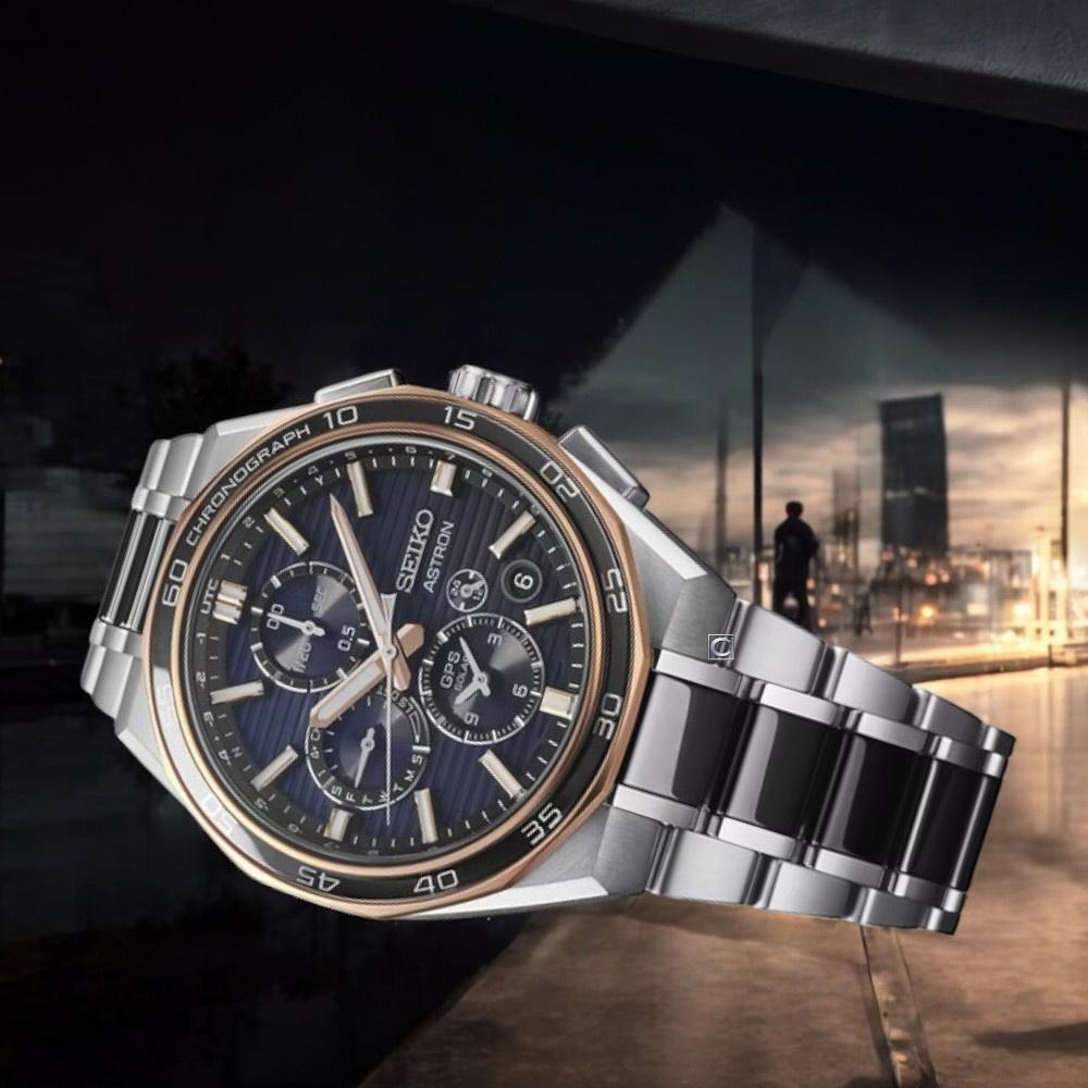 (聊聊甜甜價) SEIKO 精工錶 Astron 太陽能 GPS對時 鈦金屬 計時腕錶 男錶-5X83-0AR0D.SSH180J1_SK043