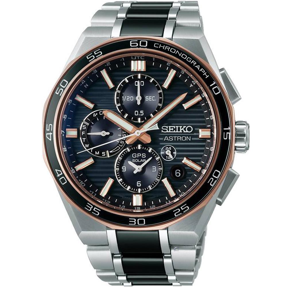 (聊聊甜甜價) SEIKO 精工錶 Astron 太陽能 GPS對時 鈦金屬 計時腕錶 男錶-5X83-0AR0D.SSH180J1_SK043