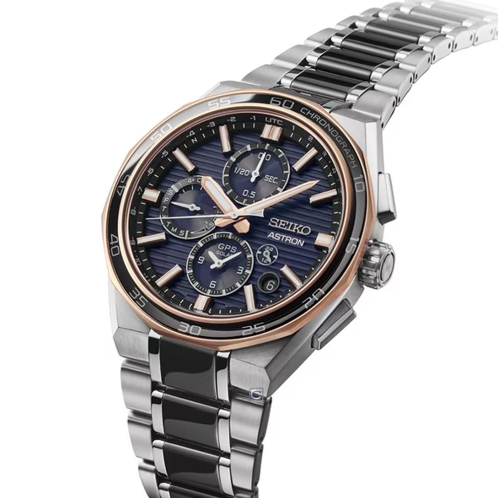 (聊聊甜甜價) SEIKO 精工錶 Astron 太陽能 GPS對時 鈦金屬 計時腕錶 男錶-5X83-0AR0D.SSH180J1_SK043