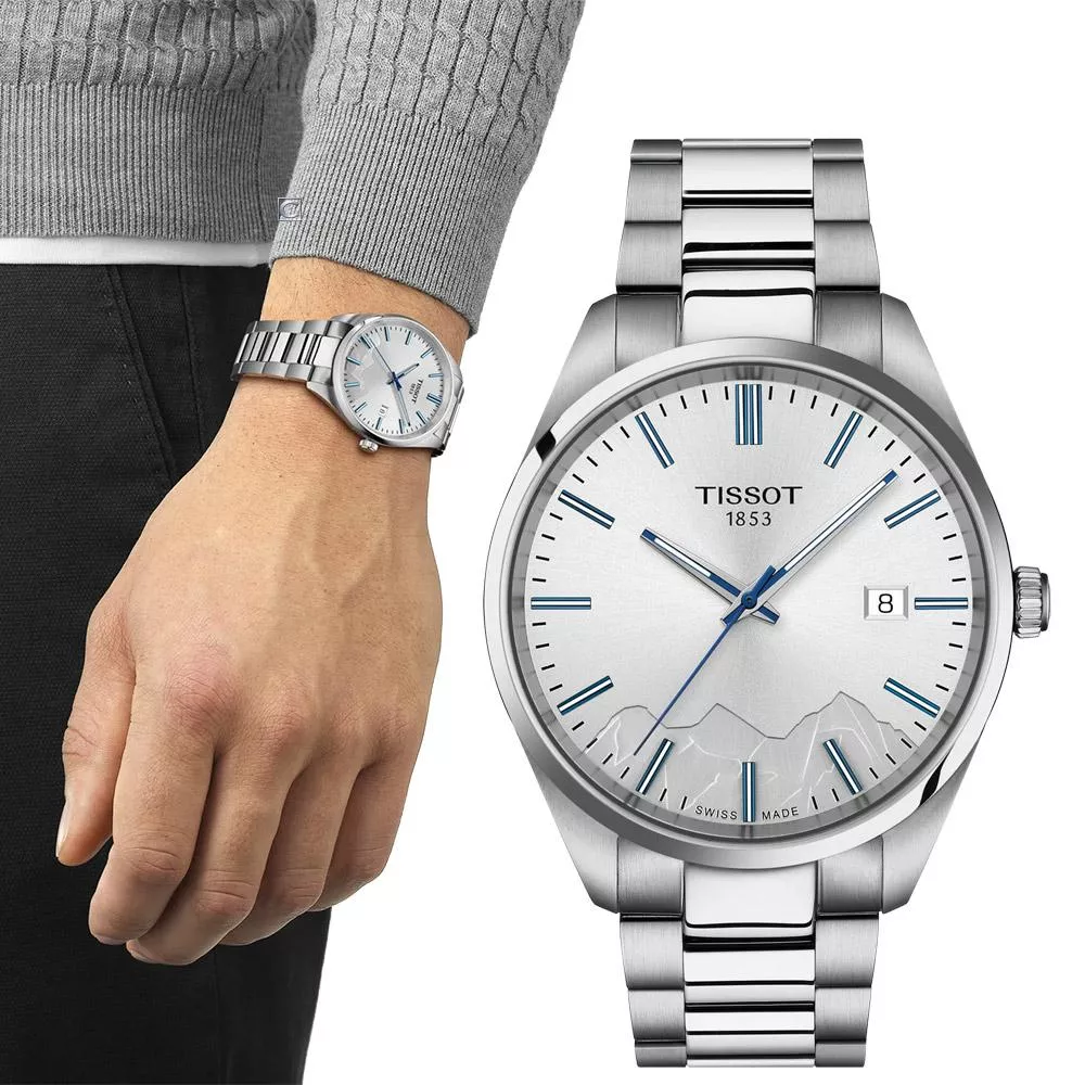 TISSOT 天梭錶 PR 100 簡約大三針 時尚腕錶 少女峰限定版 男錶 手錶-T1504101103100 TISSOT 天梭錶 PR 100 簡約大三針 時尚腕錶 少女峰限定版 男錶 手錶-T1504101103100