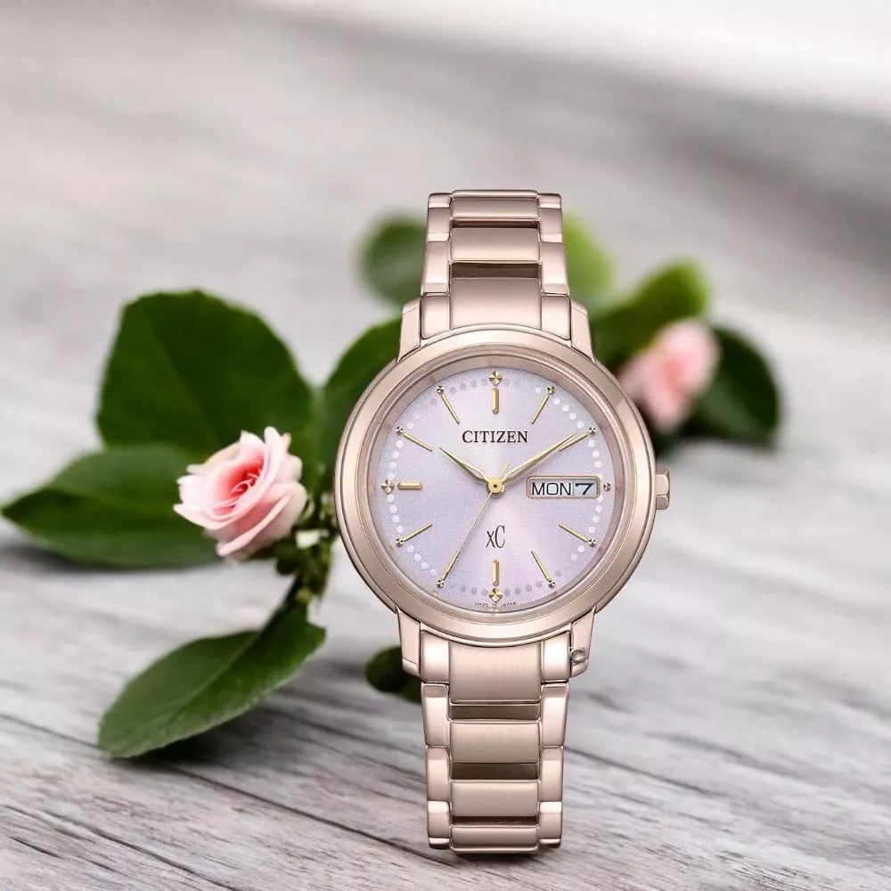(聊聊甜甜價) CITIZEN 星辰 xC 簡約典雅光動能腕錶 女錶 手錶-錶徑32.5mm EW2426-54X