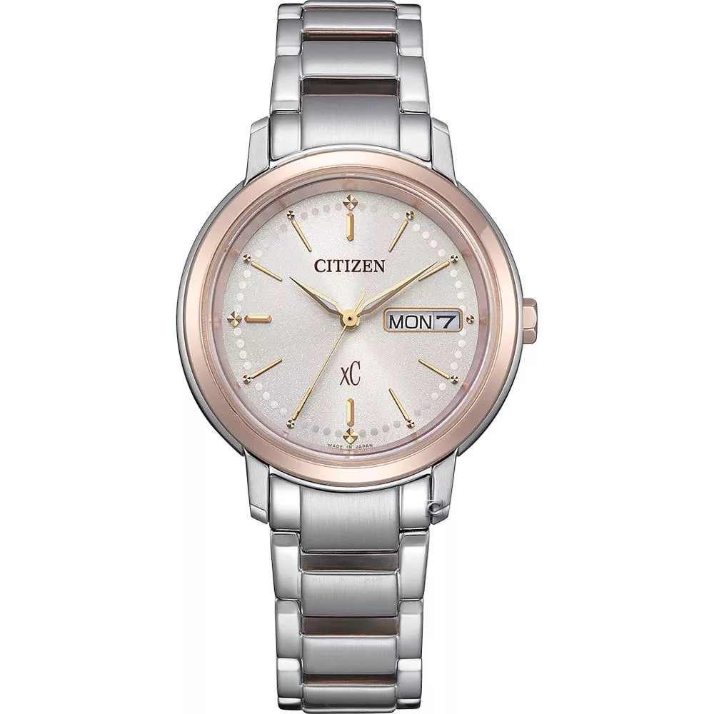 (聊聊甜甜價)  CITIZEN 星辰 xC 簡約典雅光動能腕錶 女錶 手錶 禮物-32.5mm EW2429-56X
