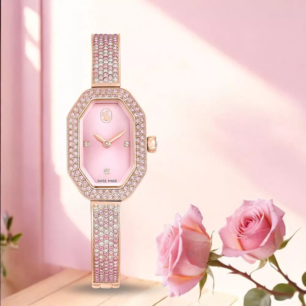 (聊聊甜甜價)  SWAROVSKI 施華洛世奇 Dextera Bangle 璀璨手環式手錶 女錶 禮物-5717588