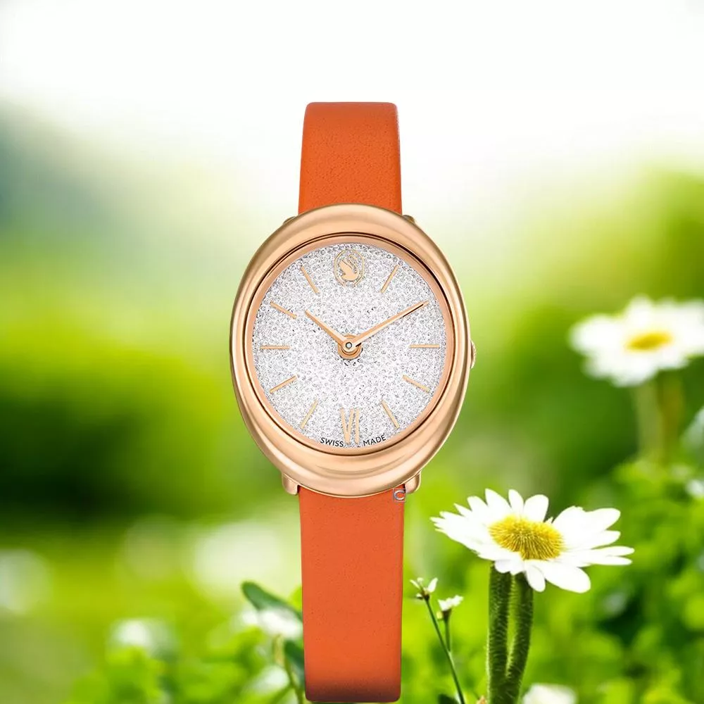 (聊聊甜甜價) SWAROVSKI 施華洛世奇 Imber Oval 幸福雋永時尚腕錶 女錶 手錶-5717543