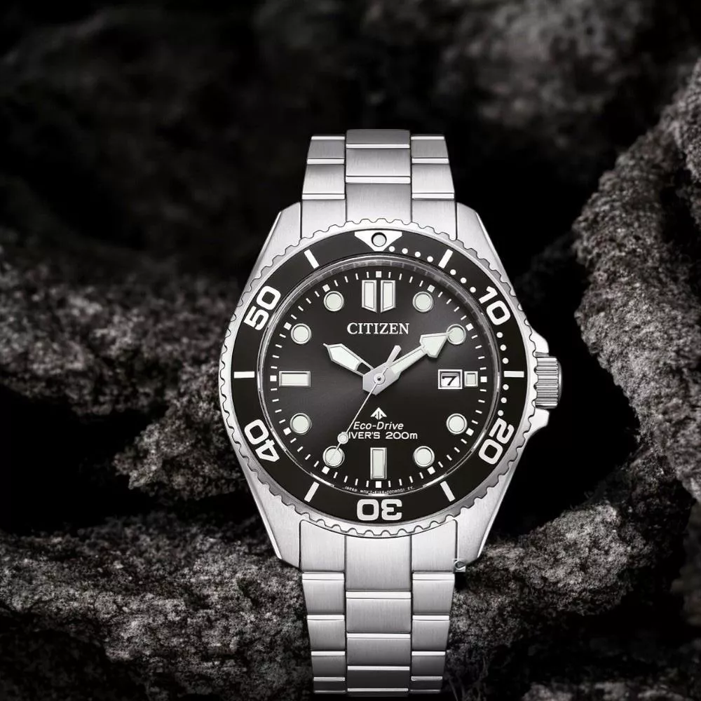 (聊聊甜甜價)  CITIZEN 星辰 Promaster 200米光動能潛水錶 男錶 手錶-40.6mm黑 BN0261-51E