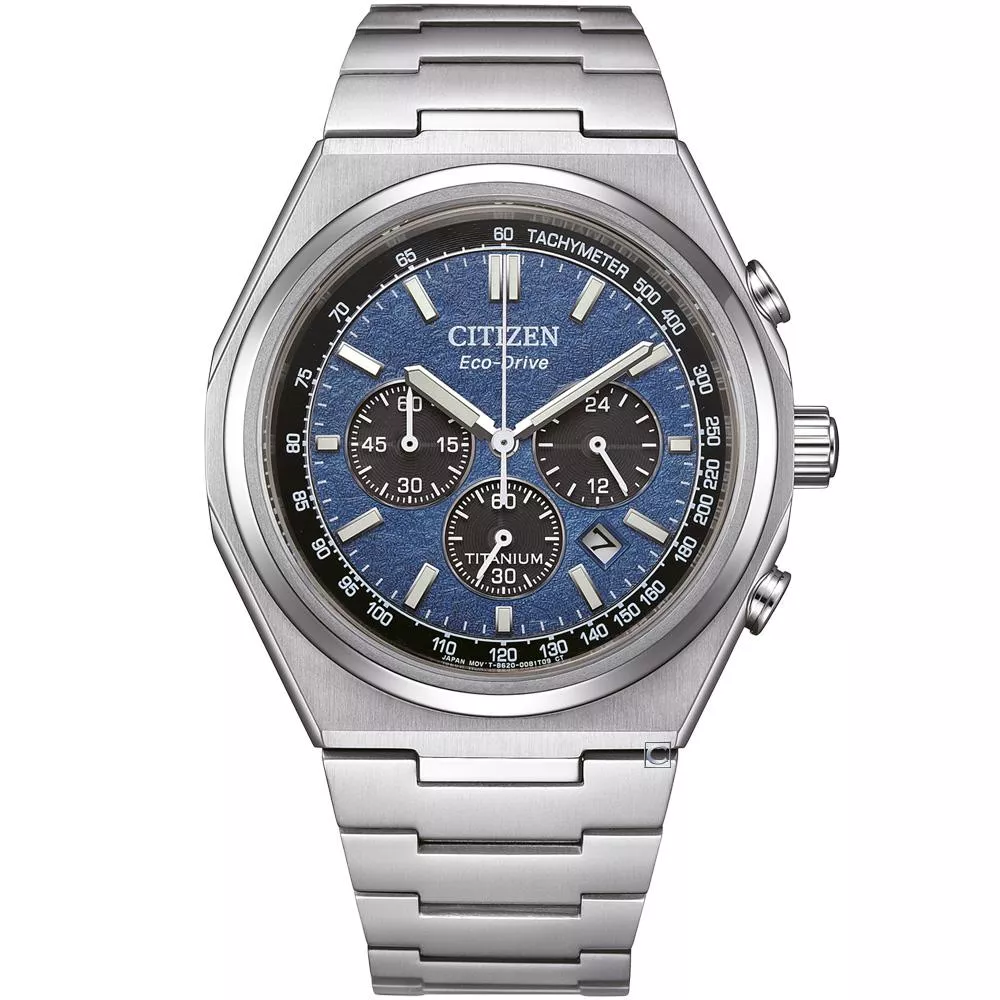 CITIZEN 星辰 Zenshin 超級鈦光動能計時腕錶 男錶 手錶-42.5mm藍色 CA4610-85L CITIZEN 星辰 Zenshin 超級鈦光動能計時腕錶 男錶 手錶-42.5mm藍色 CA4610-85L