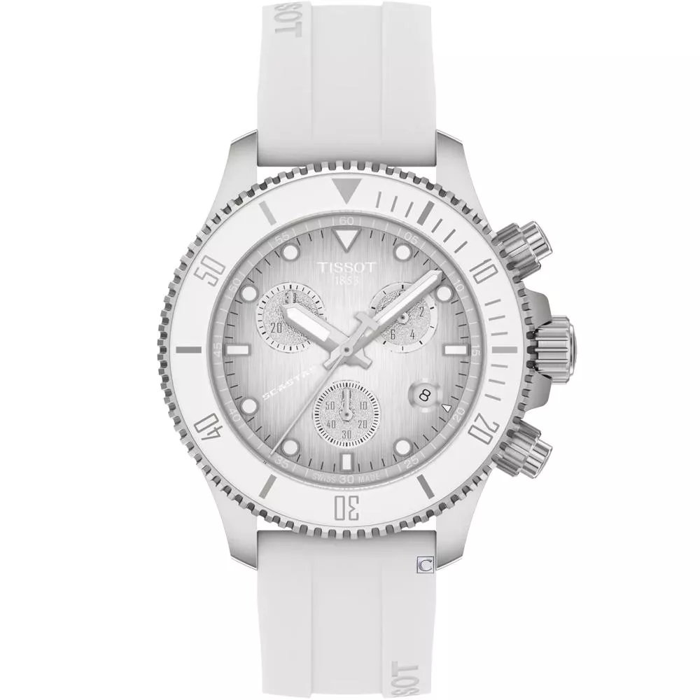 TISSOT 天梭錶 官方受權  SEASTAR 1000 海星38mm 計時運動錶 女錶 中性錶-T1202171701100