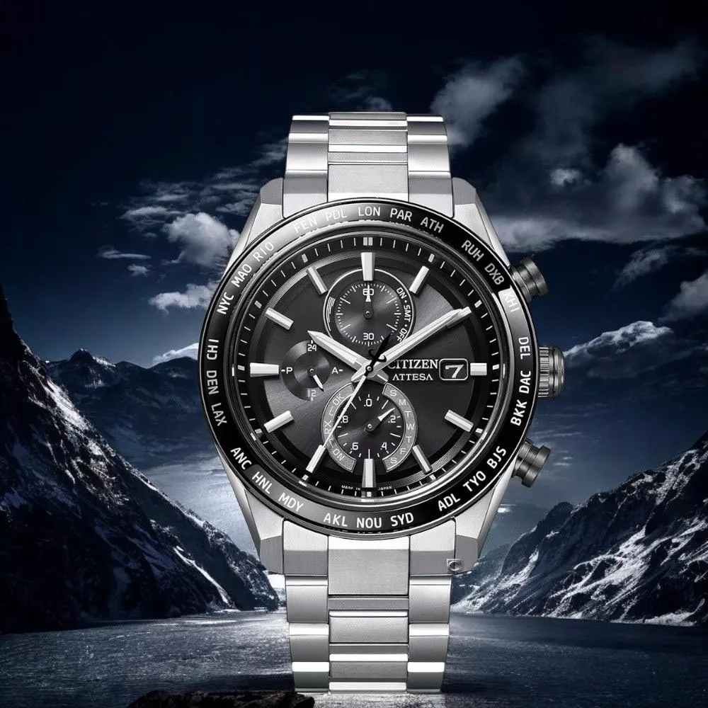 (聊聊甜甜價)  CITIZEN 星辰 ATTESA 鈦金屬全球電波光動能腕錶 男錶 手錶-42mm-AT8295-56E