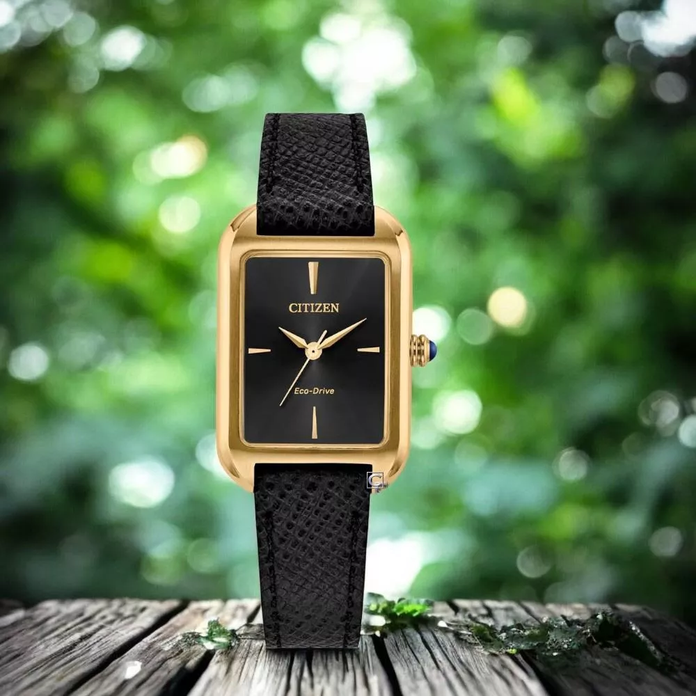 (聊聊甜甜價) CITIZEN 星辰 LADYS 復古優雅光動能腕錶 女錶 手錶-23.5mm EM1192-01E