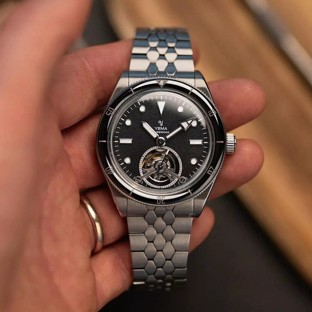 YEMA 野馬 自製機芯 Superman Tourbillon CMM.31 限量版陀飛輪 機械錶-12.25.31.66.TE.MT