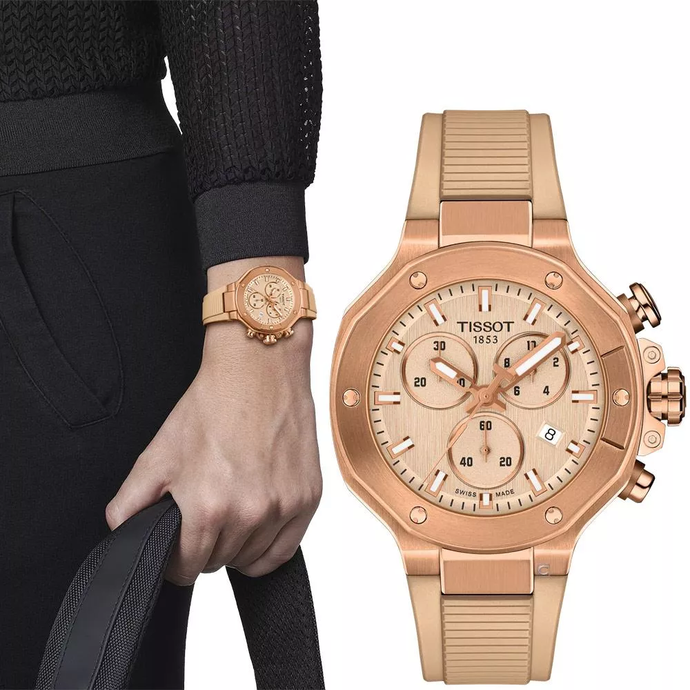 TISSOT 天梭錶 競速系列 石英計時腕錶 女錶 中性-T1418173750100/38mm TISSOT 天梭錶 競速系列 石英計時腕錶 女錶 中性-T1418173750100/38mm