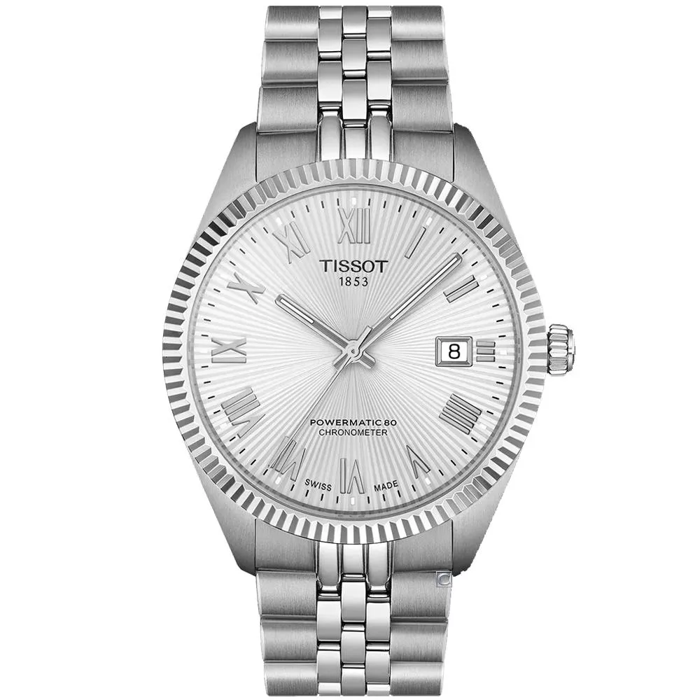 TISSOT 天梭錶 官方授權 Ballade系列Powermatic 48 天文台認證 機械錶-39MM-T1564081103300