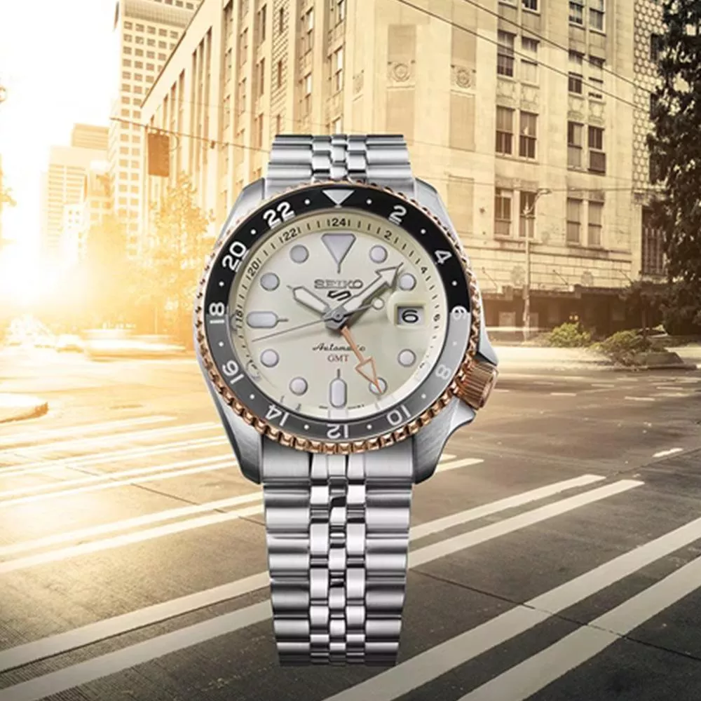 (聊聊甜甜價) SEIKO 精工 5 Sports GMT 亞洲限量款 機械錶 男錶 手錶-4R34-00N0S.SSK046K1