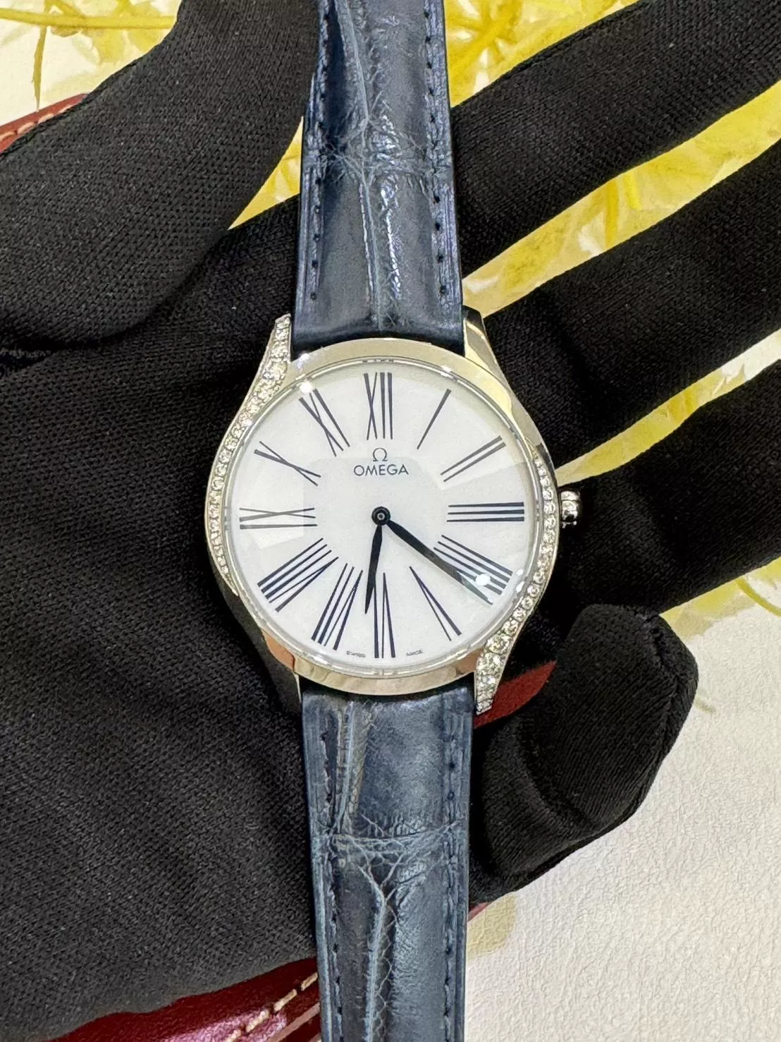 歐米茄 OMEGA-客製化鱷魚皮錶帶-428.18.39.60.04.001