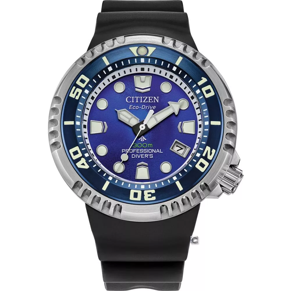 CITIZEN 星辰 Promaster UNITE with BLUE寂靜之海300米光動能潛水錶-46mm BN1025-08L