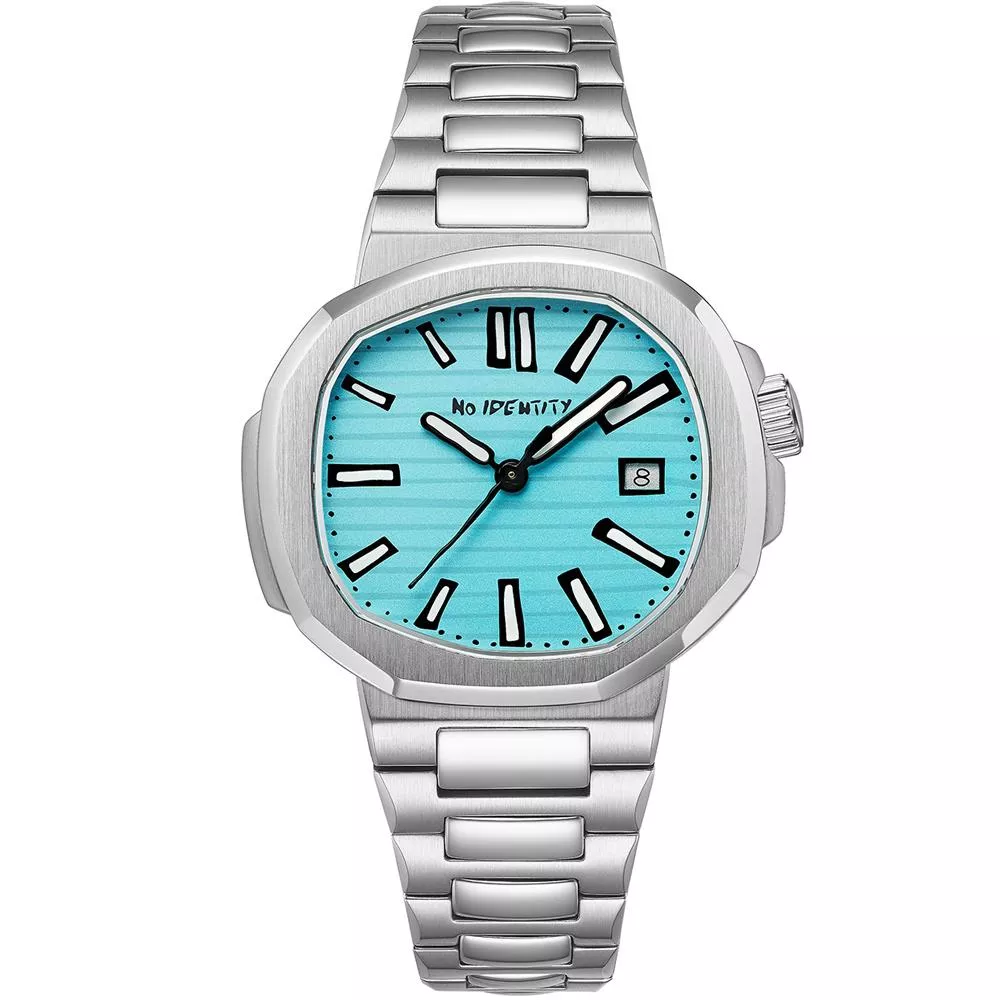 NO IDENTITY 鷹鵡螺-冰淇淋藍 機械錶 男錶 女錶 手錶-PP40SS001BU1