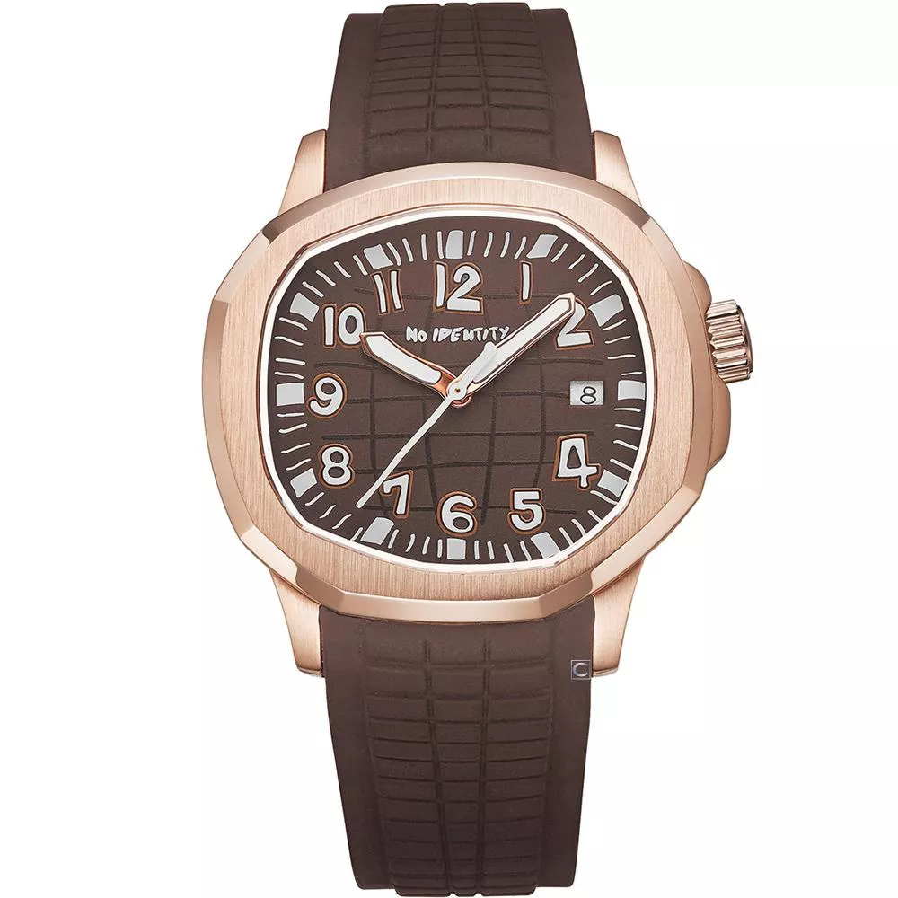 NO IDENTITY 金鸚 手雷-金焦糖 機械錶 男錶 女錶 手錶-PP40SS027CF2